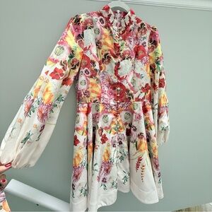 Floral Long Sleeve Dress NWOT